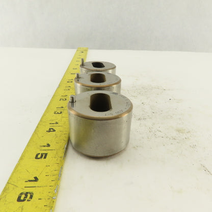 S-7 .438 x 1.000 +.030 Oval Hole CNC Turret Punch Die For 1.5625 Holder Lot Of 3