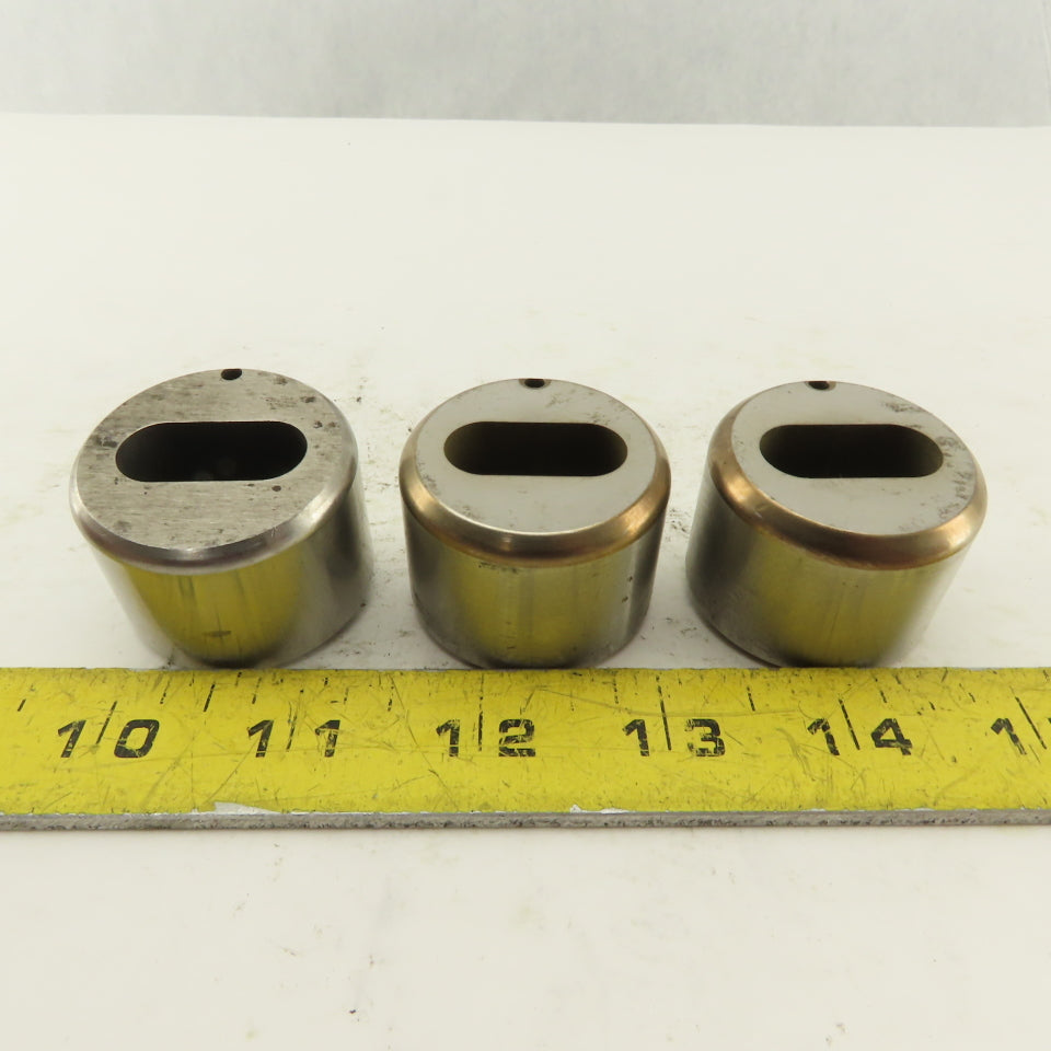 S-7 .438 x 1.000 +.030 Oval Hole CNC Turret Punch Die For 1.5625 Holder Lot Of 3