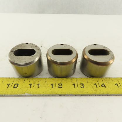 S-7 .438 x 1.000 +.030 Oval Hole CNC Turret Punch Die For 1.5625 Holder Lot Of 3