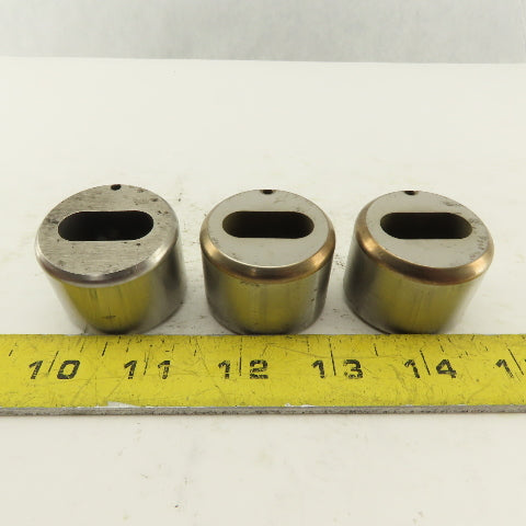 S-7 .438 x 1.000 +.030 Oval Hole CNC Turret Punch Die For 1.5625 Holder Lot Of 3