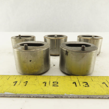 S-7 .438 x 1.000 +.060 Oval Hole CNC Turret Punch Die For 1.5625 Holder Lot Of 5