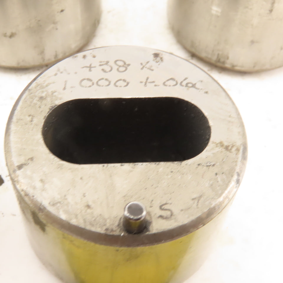 S-7 .438 x 1.000 +.060 Oval Hole CNC Turret Punch Die For 1.5625 Holder Lot Of 5