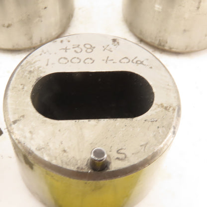 S-7 .438 x 1.000 +.060 Oval Hole CNC Turret Punch Die For 1.5625 Holder Lot Of 5