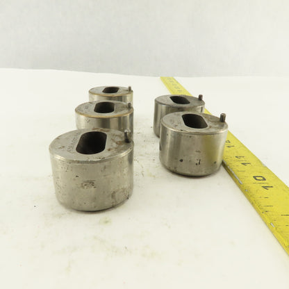 S-7 .438 x 1.000 +.060 Oval Hole CNC Turret Punch Die For 1.5625 Holder Lot Of 5