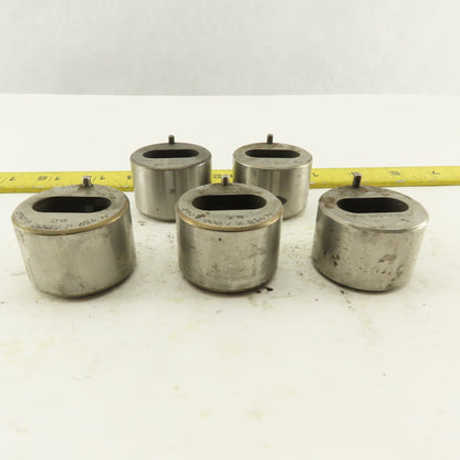 S-7 .438 x 1.000 +.060 Oval Hole CNC Turret Punch Die For 1.5625 Holder Lot Of 5