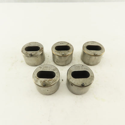 S-7 .438 x 1.000 +.060 Oval Hole CNC Turret Punch Die For 1.5625 Holder Lot Of 5