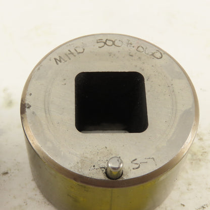 .500  +.060 Square Hole CNC Turret Punch Die For 1.5625 Holder Lot Of 2