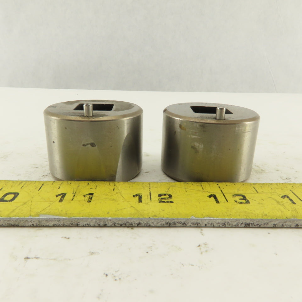 .500  +.060 Square Hole CNC Turret Punch Die For 1.5625 Holder Lot Of 2