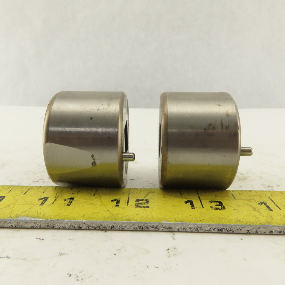 .500  +.060 Square Hole CNC Turret Punch Die For 1.5625 Holder Lot Of 2