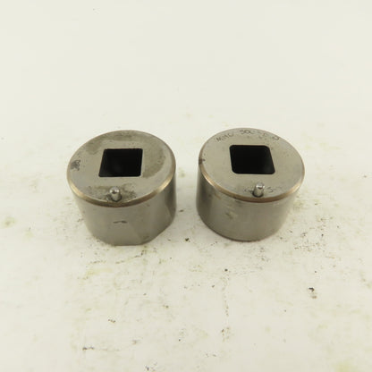 .500  +.060 Square Hole CNC Turret Punch Die For 1.5625 Holder Lot Of 2