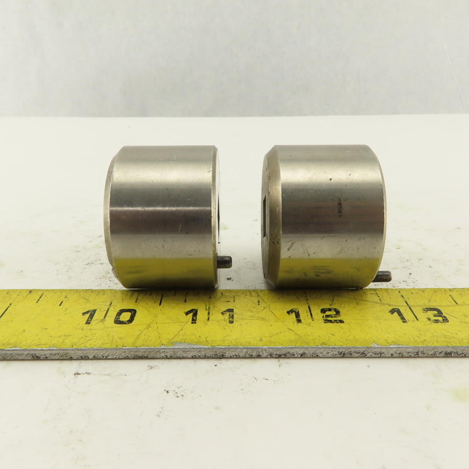 S-7 .406 +.030 Square Hole CNC Turret Punch Die For 1.5625 Holder Lot Of 2