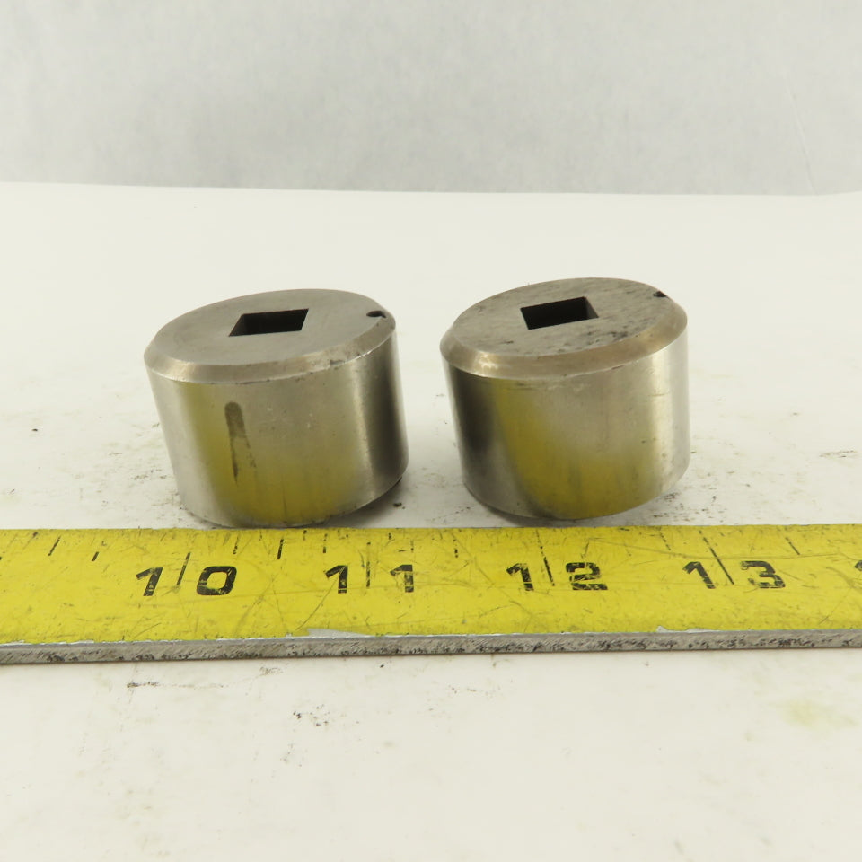 S-7 .406 +.030 Square Hole CNC Turret Punch Die For 1.5625 Holder Lot Of 2