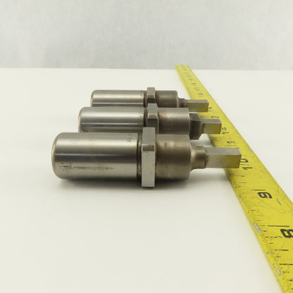 .344 Square Hole CNC Turret Punch For 1.0625 Holder Lot Of 3