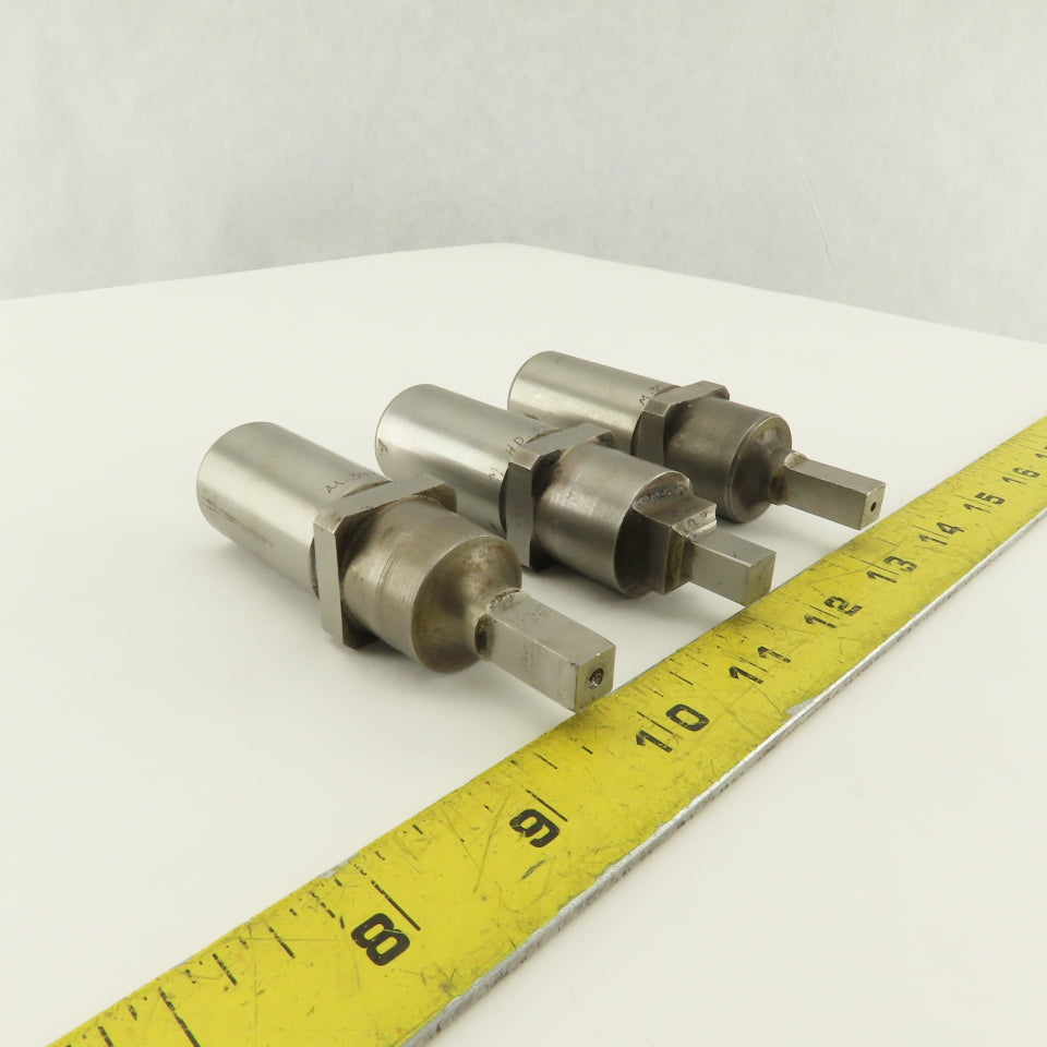.344 Square Hole CNC Turret Punch For 1.0625 Holder Lot Of 3