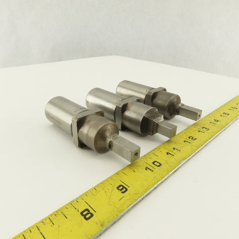 .344 Square Hole CNC Turret Punch For 1.0625 Holder Lot Of 3