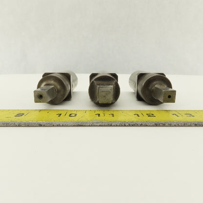 .344 Square Hole CNC Turret Punch For 1.0625 Holder Lot Of 3