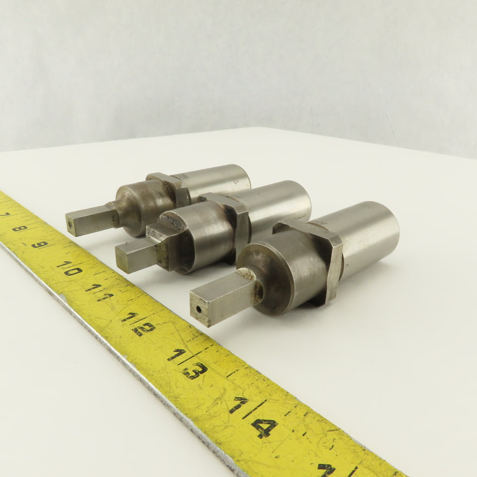 .344 Square Hole CNC Turret Punch For 1.0625 Holder Lot Of 3