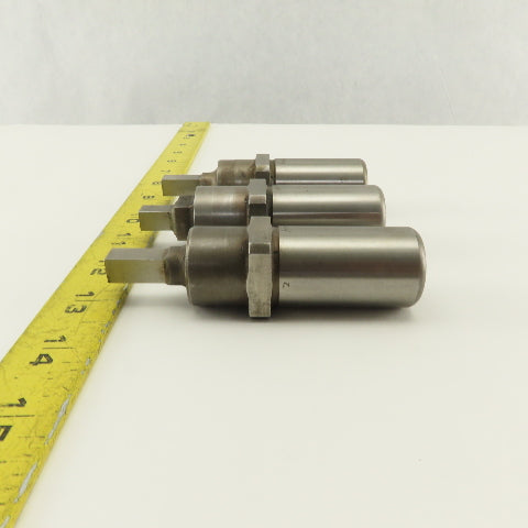 .344 Square Hole CNC Turret Punch For 1.0625 Holder Lot Of 3