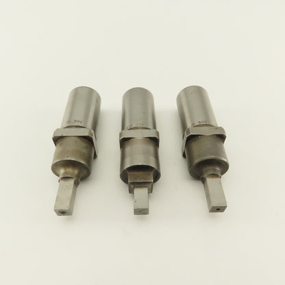 .344 Square Hole CNC Turret Punch For 1.0625 Holder Lot Of 3