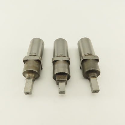 .344 Square Hole CNC Turret Punch For 1.0625 Holder Lot Of 3