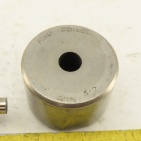 .281+ .030 Round Hole Punch & Die Set CNC Turret Lot of 2