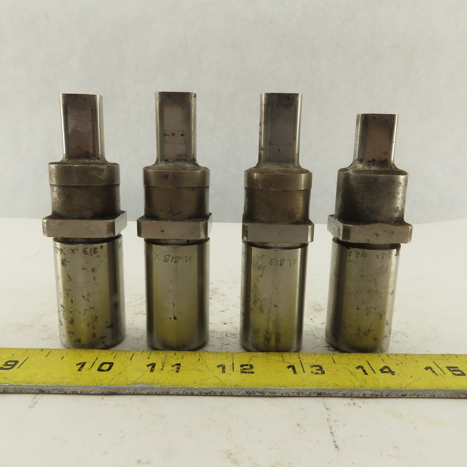 .313 x .625 Oval Hole Punch CNC Turret For 1.0625 Holder Lot Of 4