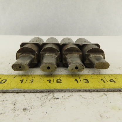 .313 x .625 Oval Hole Punch CNC Turret For 1.0625 Holder Lot Of 4