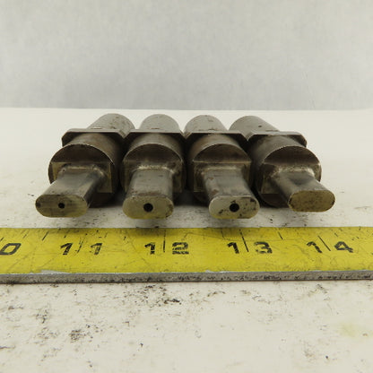 .313 x .625 Oval Hole Punch CNC Turret For 1.0625 Holder Lot Of 4