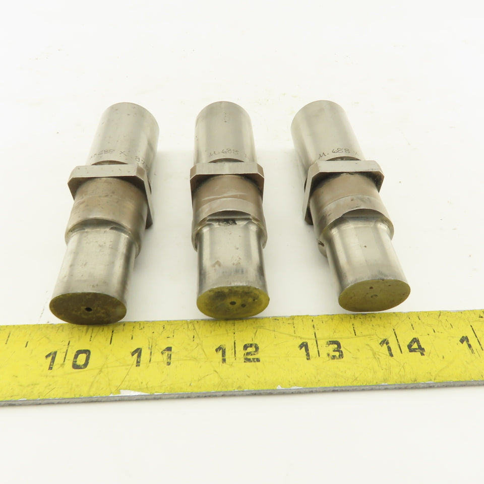 .688 x .875 Oval Hole Punch CNC Turret For 1.0625 Holder Lot Of 3
