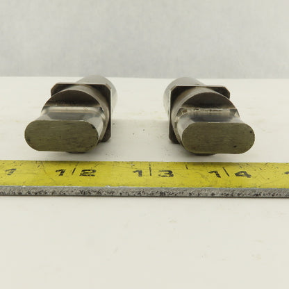 .438 x 1.000 Oval Hole Punch CNC Turret For 1.0625 Holder Lot Of 2