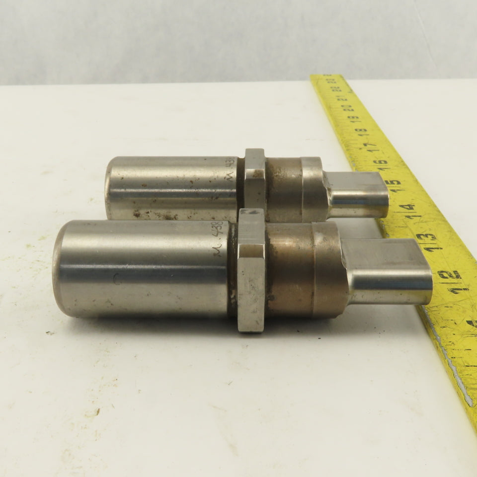 .438 x 1.000 Oval Hole Punch CNC Turret For 1.0625 Holder Lot Of 2