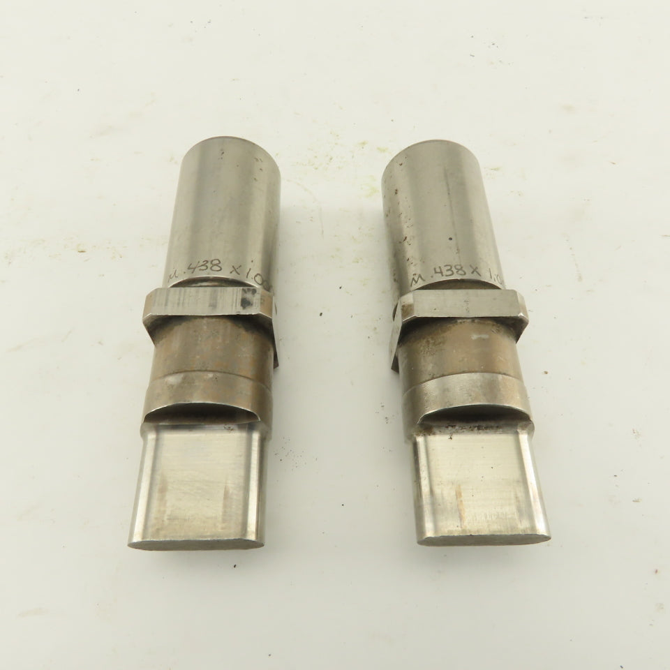 .438 x 1.000 Oval Hole Punch CNC Turret For 1.0625 Holder Lot Of 2