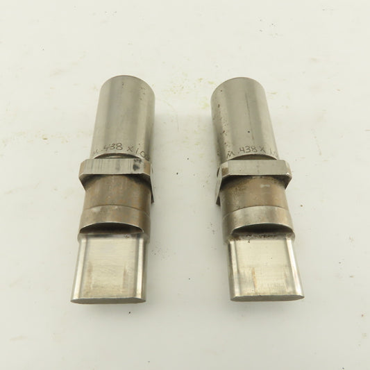 .438 x 1.000 Oval Hole Punch CNC Turret For 1.0625 Holder Lot Of 2