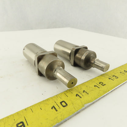 .406 x .469 Oval Hole Punch CNC Turret For 1.0625 Holder Lot Of 2
