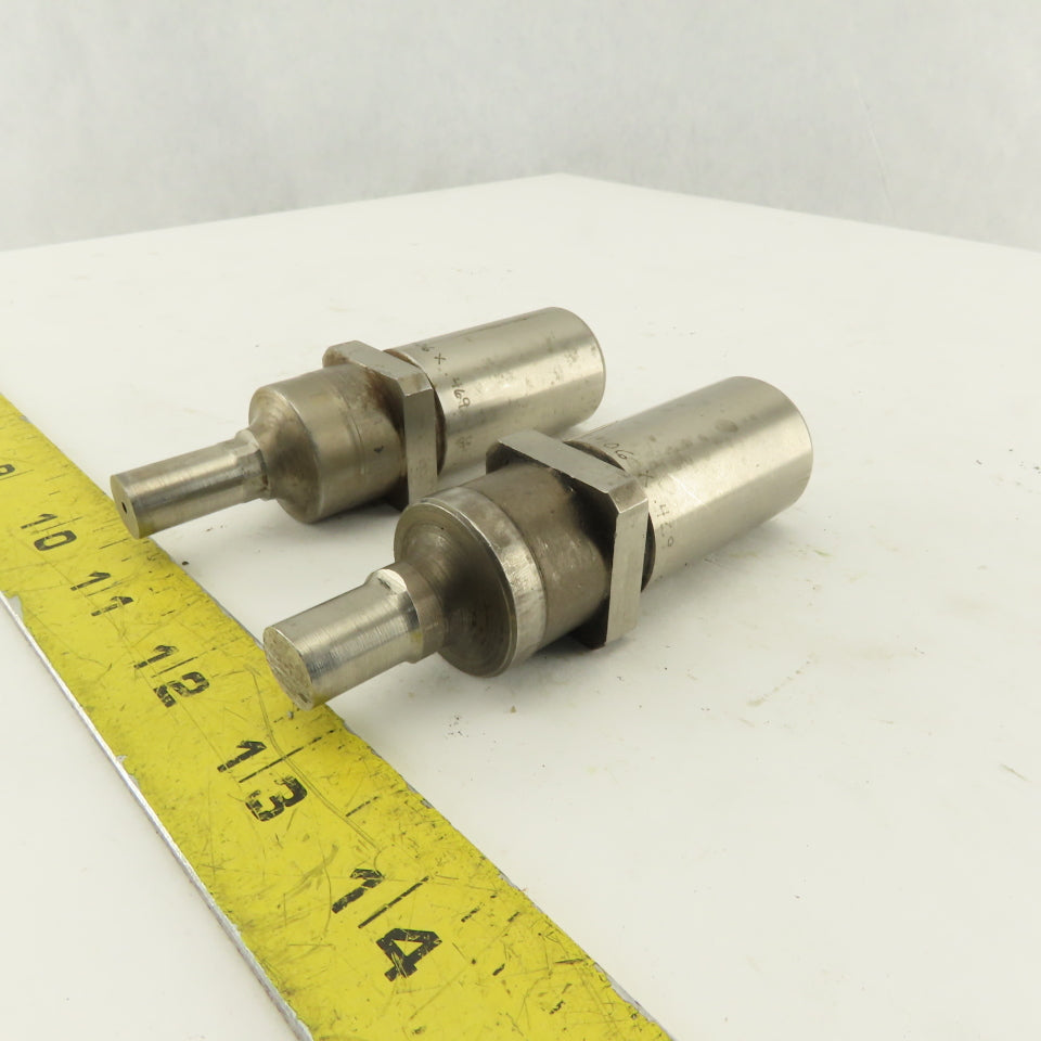 .406 x .469 Oval Hole Punch CNC Turret For 1.0625 Holder Lot Of 2