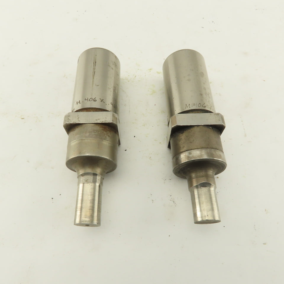 .406 x .469 Oval Hole Punch CNC Turret For 1.0625 Holder Lot Of 2
