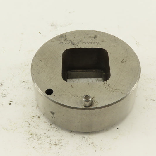 1.000 +.014 Square Hole Die CNC Turret Heavy Duty For 2.750 Holder