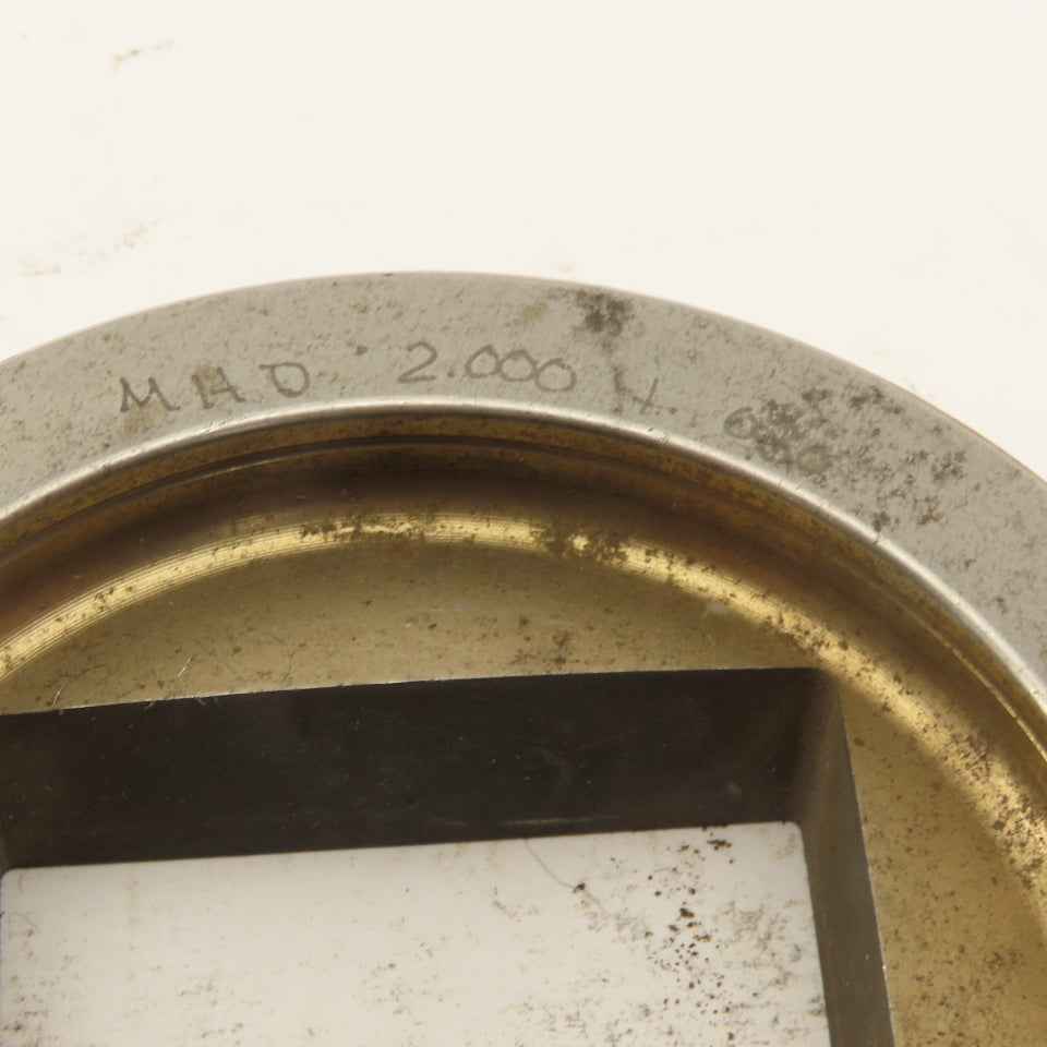 2.000 +.030 Square Hole Die CNC Turret Heavy Duty For 4.000 Holder