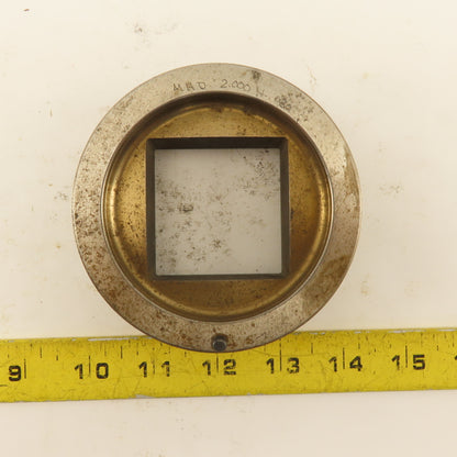 2.000 +.030 Square Hole Die CNC Turret Heavy Duty For 4.000 Holder