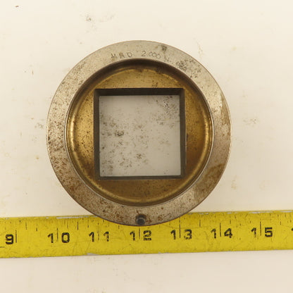 2.000 +.030 Square Hole Die CNC Turret Heavy Duty For 4.000 Holder