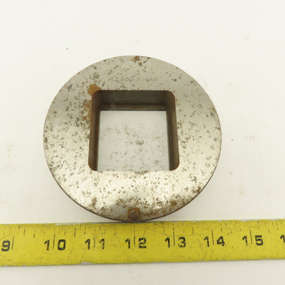 2.000 +.020 Square Hole Die CNC Turret Heavy Duty For 4.500 Holder