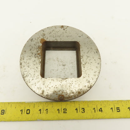 2.000 +.020 Square Hole Die CNC Turret Heavy Duty For 4.500 Holder