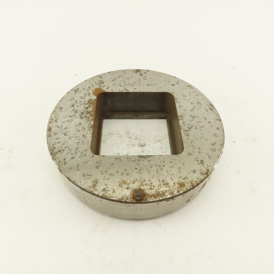 2.000 +.020 Square Hole Die CNC Turret Heavy Duty For 4.500 Holder