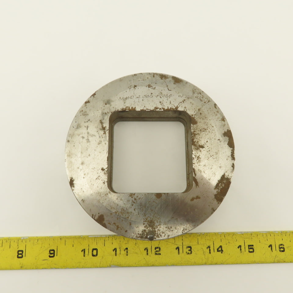 2.500 +.030 .250 Radius Rounded Square Hole Die CNC Turret For 5.250 Holder