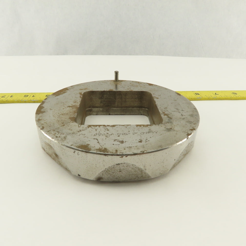 2.500 +.030 .250 Radius Rounded Square Hole Die CNC Turret For 5.250 Holder