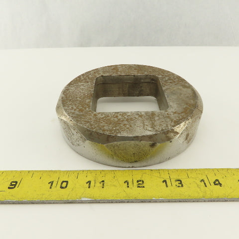 2.500 +.030 .250 Radius Rounded Square Hole Die CNC Turret For 5.250 Holder