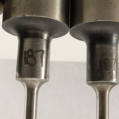 .313, .193,.187,. Round Hole CNC Turret Punch For 1.0625 Holder Misc. Lot Of 5