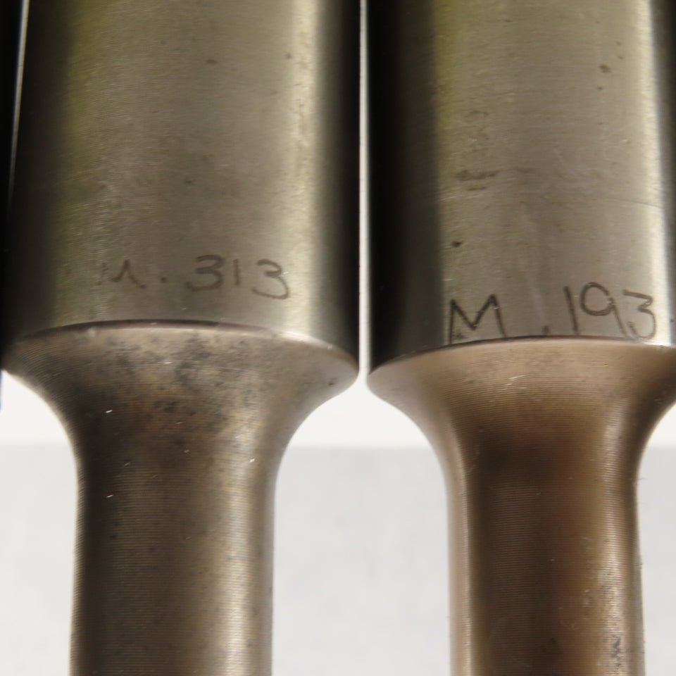.313, .193,.187,. Round Hole CNC Turret Punch For 1.0625 Holder Misc. Lot Of 5