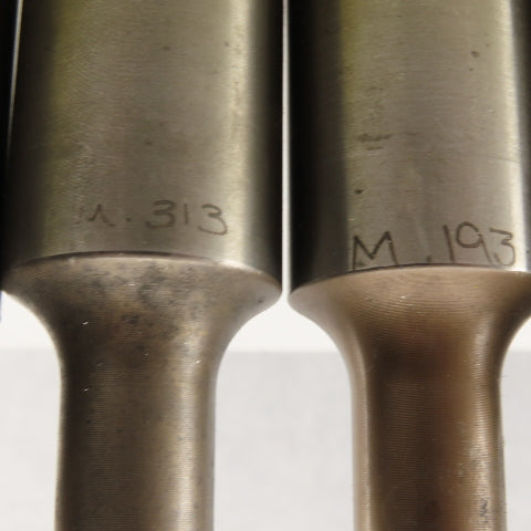 .313, .193,.187,. Round Hole CNC Turret Punch For 1.0625 Holder Misc. Lot Of 5