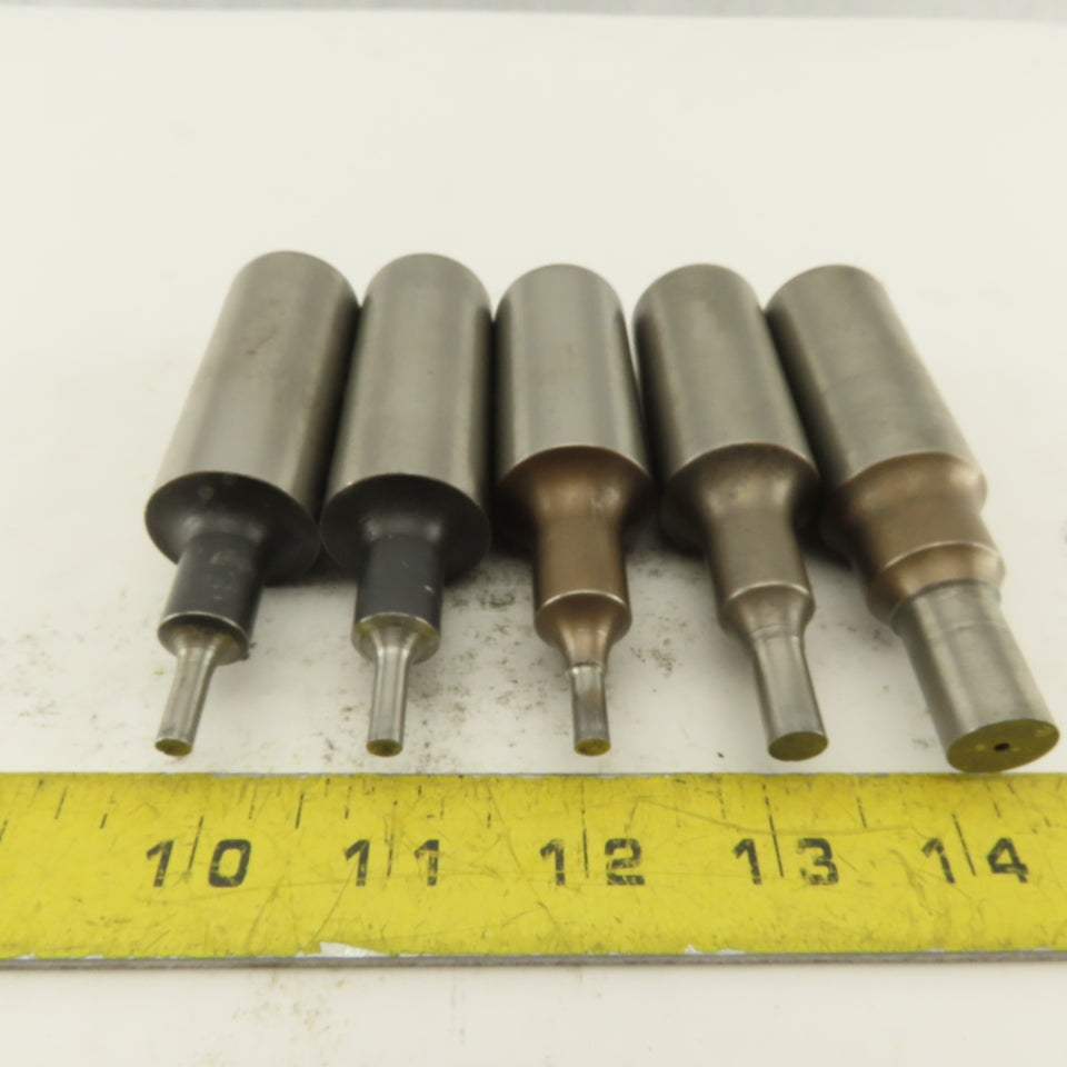 .313, .193,.187,. Round Hole CNC Turret Punch For 1.0625 Holder Misc. Lot Of 5